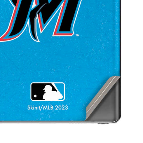MLB Miami Marlins Solid Distressed Galaxy Note20 5G Skin