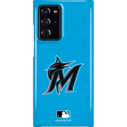 MLB Miami Marlins Solid Distressed Galaxy Note20 Ultra 5G Lite Case