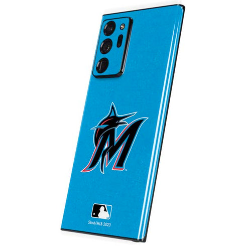 MLB Miami Marlins Solid Distressed Galaxy Note20 Ultra 5G Skin