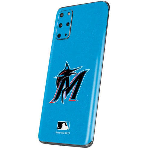 MLB Miami Marlins Solid Distressed Galaxy S20 Plus Skin