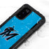 MLB Miami Marlins Solid Distressed Galaxy S20 Waterproof Case