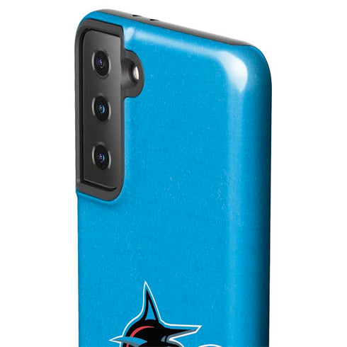 MLB Miami Marlins Solid Distressed Galaxy S21 Plus 5G Pro Case