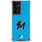 MLB Miami Marlins Solid Distressed Galaxy S21 Ultra 5G Clear Case