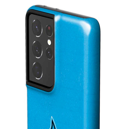 MLB Miami Marlins Solid Distressed Galaxy S21 Ultra 5G Pro Case