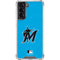 MLB Miami Marlins Solid Distressed Galaxy S22 Clear Case