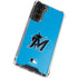 MLB Miami Marlins Solid Distressed Galaxy S22 Clear Case