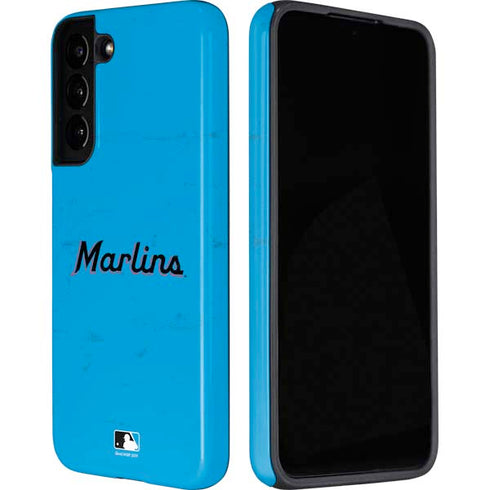 MLB Miami Marlins Solid Distressed Galaxy S22 Plus Pro Case