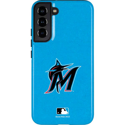 MLB Miami Marlins Solid Distressed Galaxy S22 Plus Pro Case