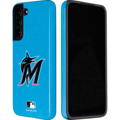 MLB Miami Marlins Solid Distressed Galaxy S22 Pro Case