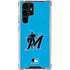 MLB Miami Marlins Solid Distressed Galaxy S22 Ultra Clear Case