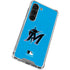 MLB Miami Marlins Solid Distressed Galaxy S23 Clear Case