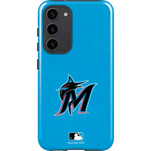 MLB Miami Marlins Solid Distressed Galaxy S23 Plus Pro Case