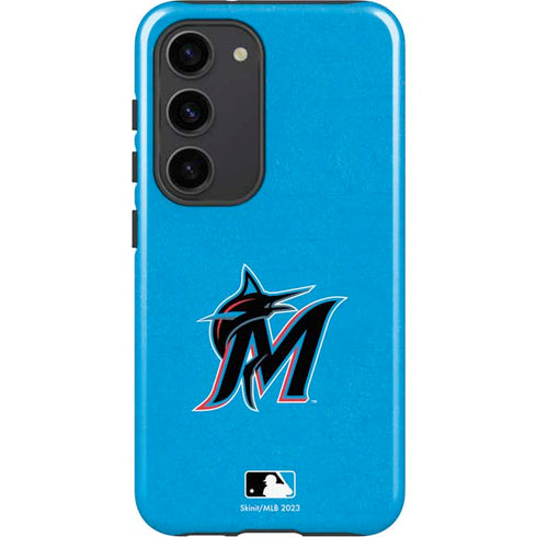 MLB Miami Marlins Solid Distressed Galaxy S23 Pro Case