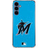 MLB Miami Marlins Solid Distressed Galaxy S24 Clear Case