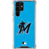 MLB Miami Marlins Solid Distressed Galaxy S24 Ultra Clear Case