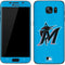 MLB Miami Marlins Solid Distressed Galaxy S7 Skin
