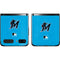 MLB Miami Marlins Solid Distressed Galaxy Z Flip Skin