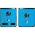 MLB Miami Marlins Solid Distressed Galaxy Z Flip Skin