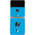 MLB Miami Marlins Solid Distressed Galaxy Z Flip3 5G Skin