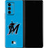 MLB Miami Marlins Solid Distressed Galaxy Z Fold2 5G Skin