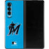 MLB Miami Marlins Solid Distressed Galaxy Z Fold3 5G Skin