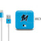 MLB Miami Marlins Solid Distressed iPad Charger (10W USB) Skin