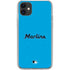 MLB Miami Marlins Solid Distressed iPhone 11 Clear Case
