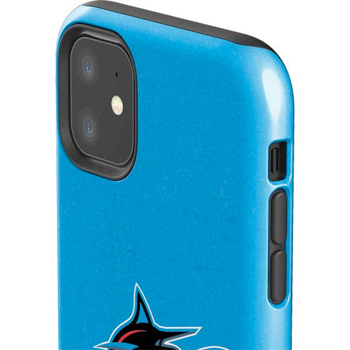 MLB Miami Marlins Solid Distressed iPhone 11 Impact Case