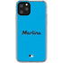 MLB Miami Marlins Solid Distressed iPhone 11 Pro Clear Case