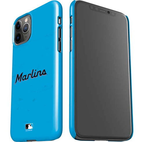 MLB Miami Marlins Solid Distressed iPhone 11 Pro Lite Case