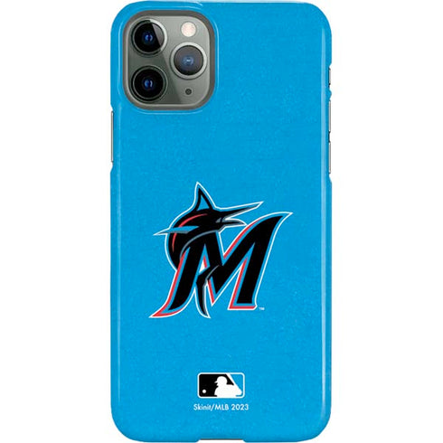 MLB Miami Marlins Solid Distressed iPhone 11 Pro Lite Case