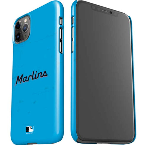 MLB Miami Marlins Solid Distressed iPhone 11 Pro Max Lite Case
