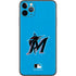 MLB Miami Marlins Solid Distressed iPhone 11 Pro Max Skin