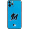 MLB Miami Marlins Solid Distressed iPhone 11 Pro Skin