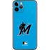 MLB Miami Marlins Solid Distressed iPhone 11 Pro Skin