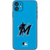 MLB Miami Marlins Solid Distressed iPhone 11 Skin