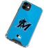 MLB Miami Marlins Solid Distressed iPhone 12 Clear Case