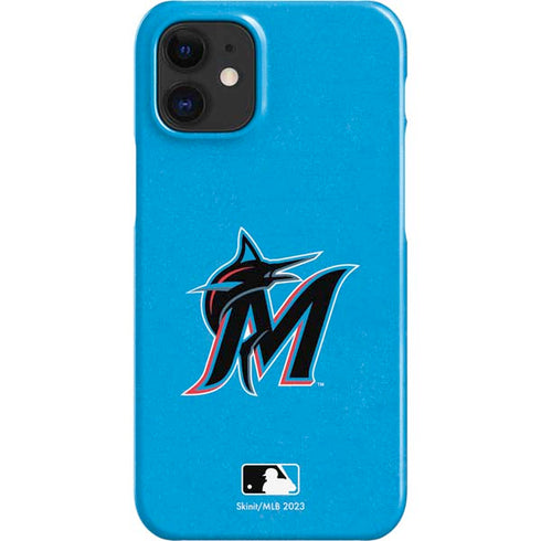 MLB Miami Marlins Solid Distressed iPhone 12 Mini Lite Case
