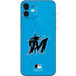 MLB Miami Marlins Solid Distressed iPhone 12 Mini Skin