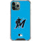 MLB Miami Marlins Solid Distressed iPhone 12 Pro Clear Case
