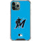 MLB Miami Marlins Solid Distressed iPhone 12 Pro Max Clear Case