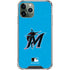 MLB Miami Marlins Solid Distressed iPhone 12 Pro Max Clear Case