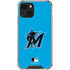 MLB Miami Marlins Solid Distressed iPhone 13 Clear Case