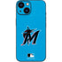 MLB Miami Marlins Solid Distressed iPhone 13 Mini Skin