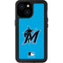 MLB Miami Marlins Solid Distressed iPhone 13 Mini Waterproof Case