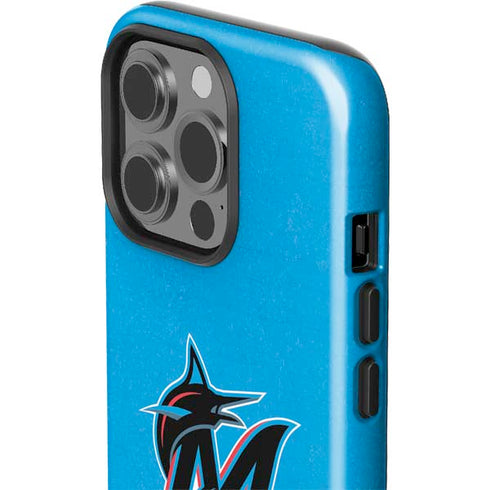 MLB Miami Marlins Solid Distressed iPhone 13 Pro Impact Case