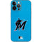 MLB Miami Marlins Solid Distressed iPhone 13 Pro Max Skin
