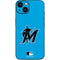 MLB Miami Marlins Solid Distressed iPhone 13 Skin