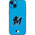 MLB Miami Marlins Solid Distressed iPhone 13 Skin