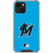 MLB Miami Marlins Solid Distressed iPhone 15 Plus Clear Case